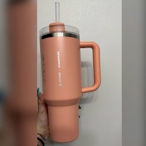 Peach Stanley x Starbucks tumbler